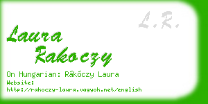 laura rakoczy business card
